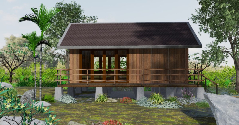 Nhà homestay lắp ghép 49m2 GFRC – Căn đơn