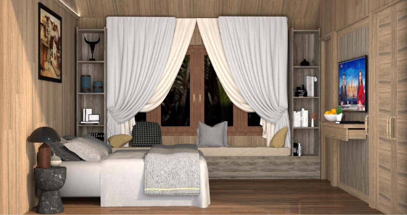 Nhà homestay lắp ghép 49m2 GFRC – Căn đơn