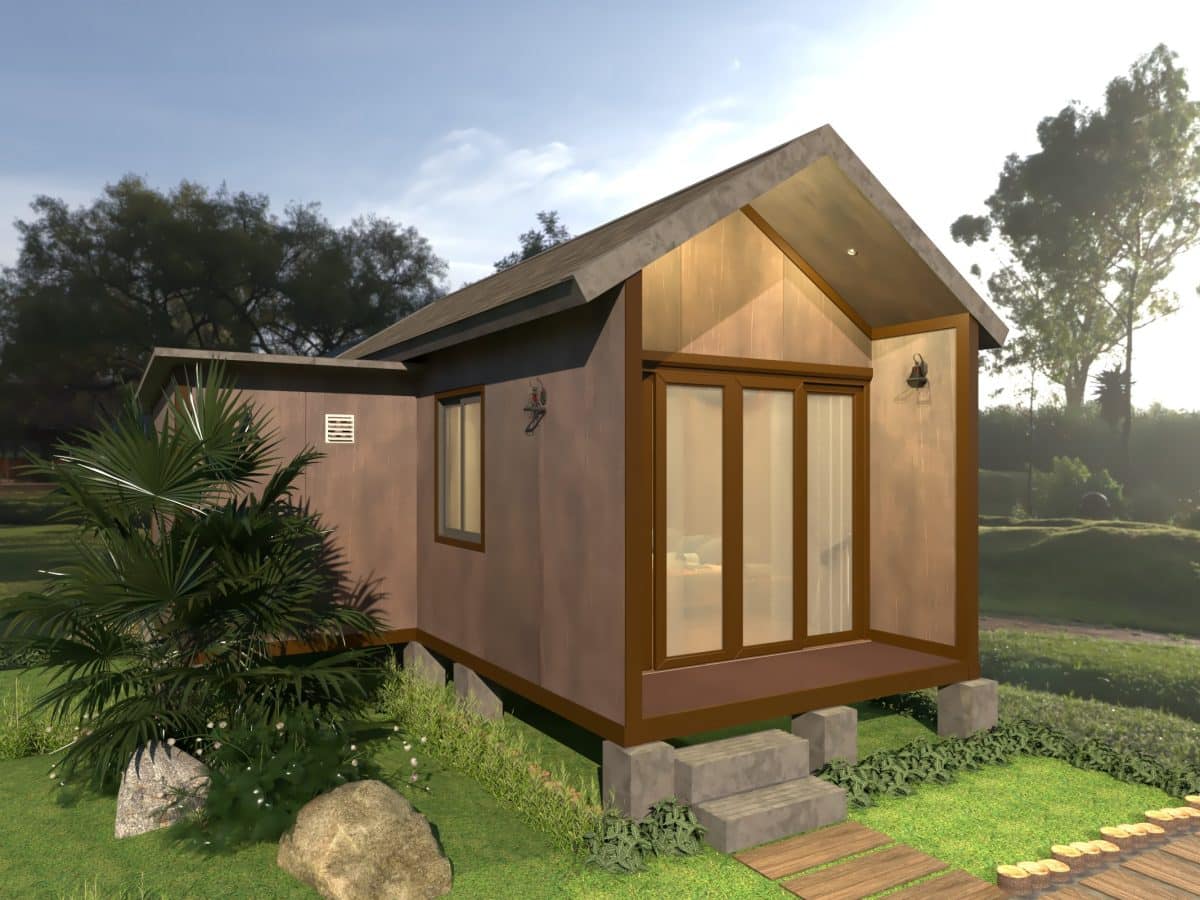 Nhà homestay lắp ghép 21m2